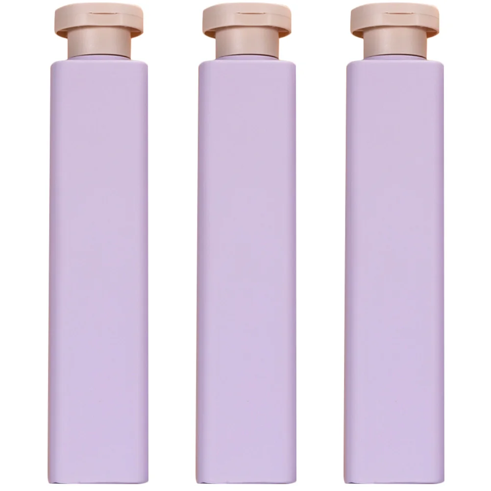 3 pçs 250ml garrafas de aperto recarregáveis viagem shampoo condicionador dispensador durável pe material de náilon fácil de usar design elegante