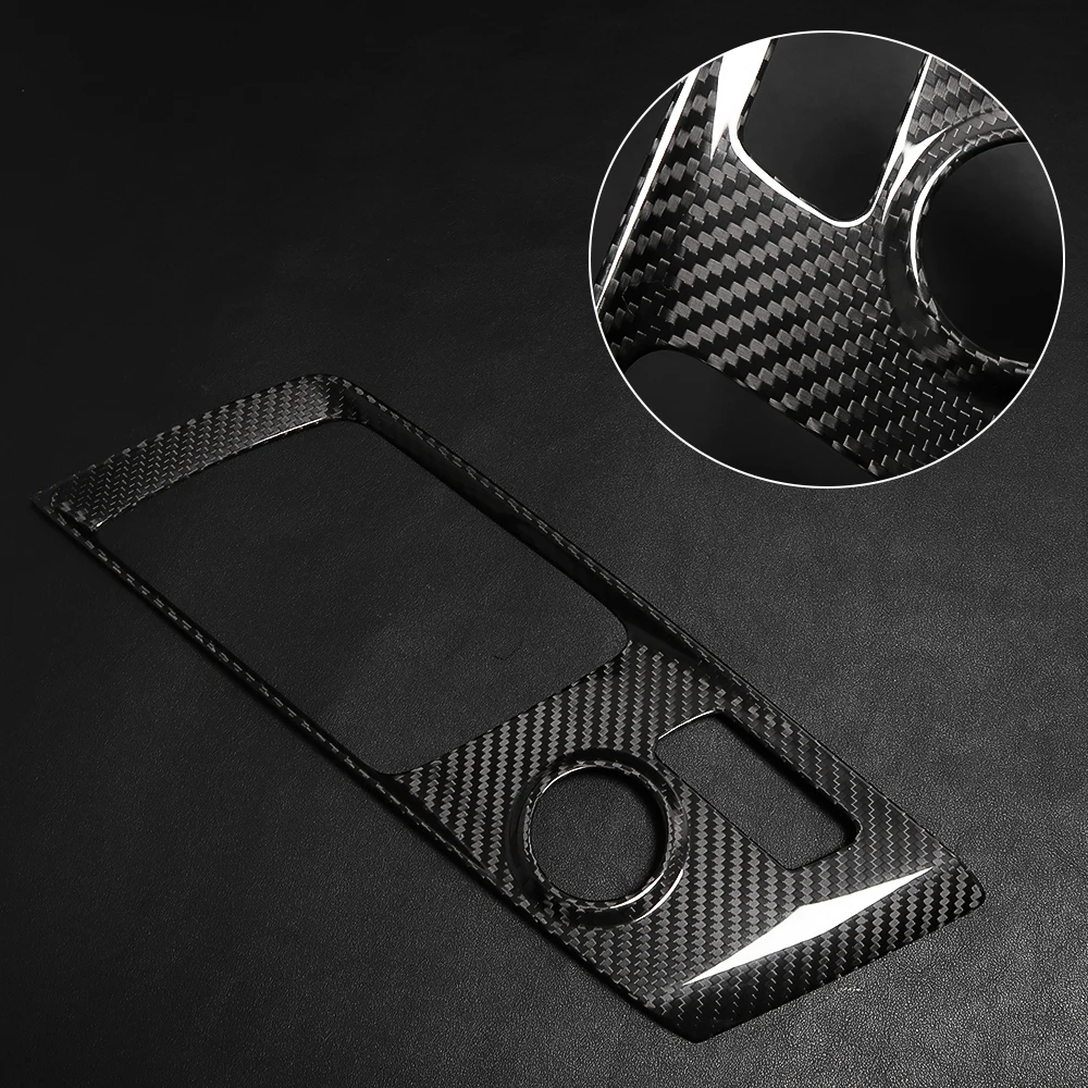 

For Chevrolet Corvette C7 2014-2019 LHD Real Carbon Fiber Interior Center Console Gear Shift Panel Sticker Trim Car Accessories