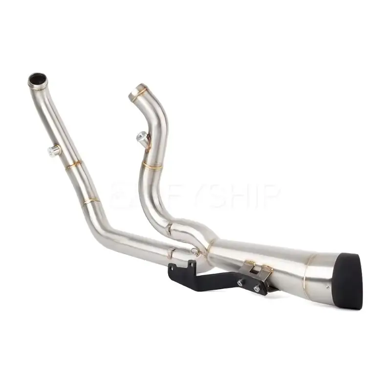 FXDLI Escape Motorcycle Exhaust Muffler With Header Link Pipe Slip-on For Harley Dyna Low Rider 2006-2009 2014-2017 FXDL