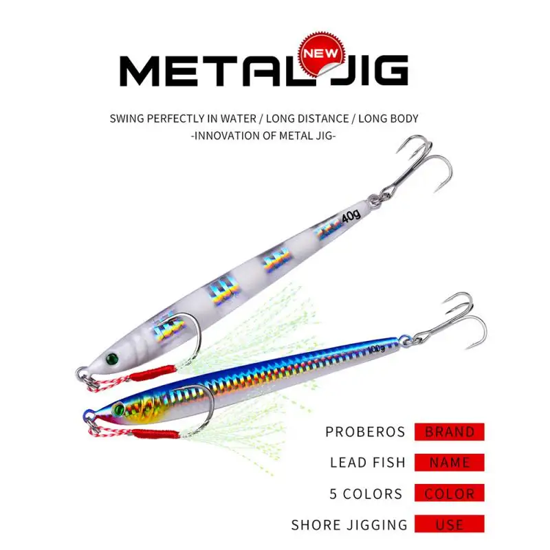 DRAGER Super Slim SSZ Metal Casting Jig 20G 30G Shore Drag Cast Jigging Spoon Zinc Fishing Lure Artificial Bait Tackle