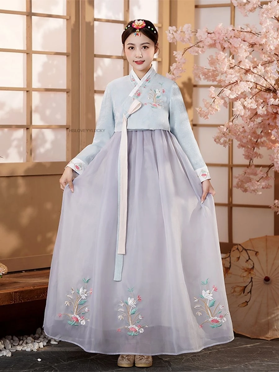 

Korean Hanbok Stage Costumes women's Clothing Korean Classical Performance Attire New Traditional Dance Wear Traditional Hanbok