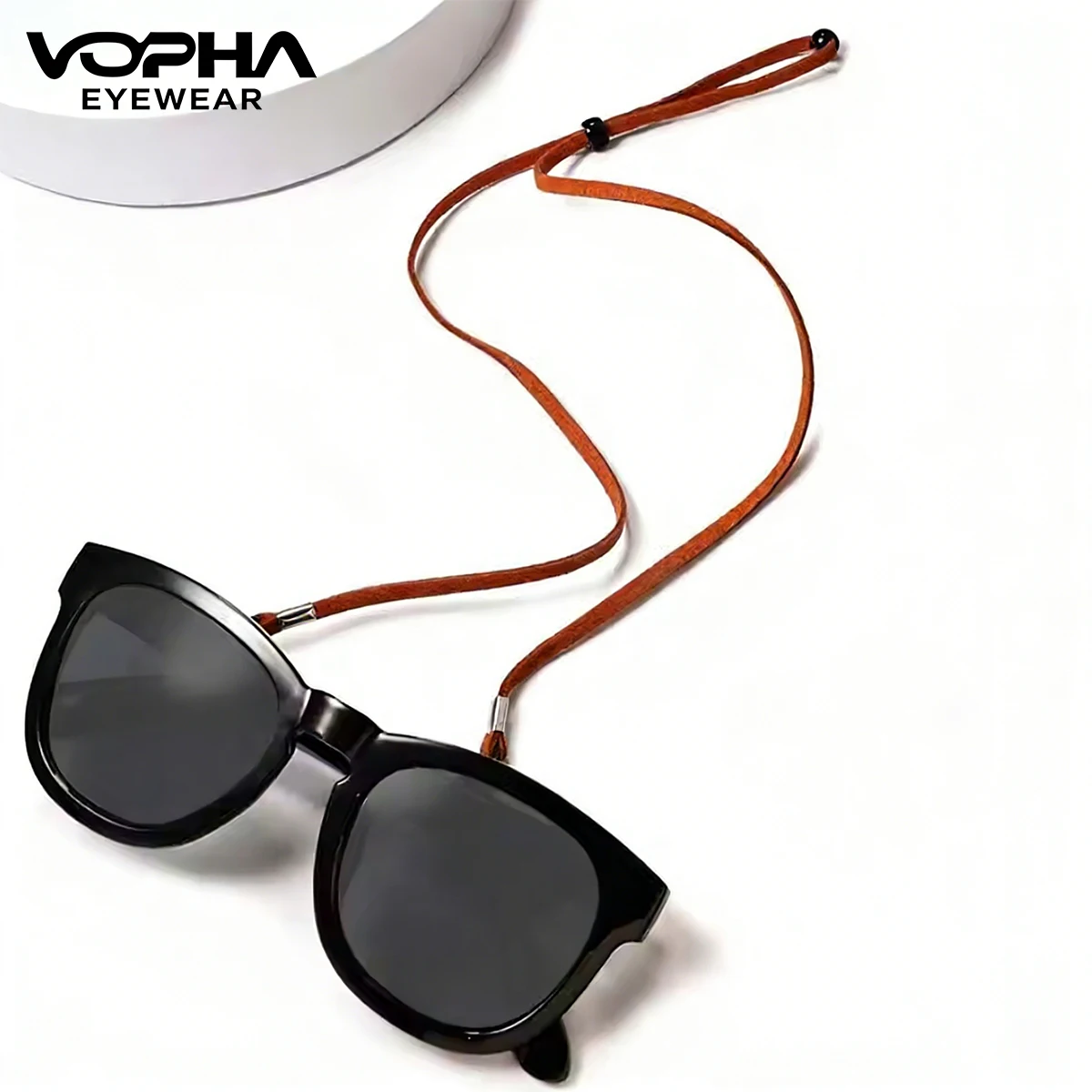 Adjustable Eyewear Cord Eyeglass Straps,Sunglasses String Holder Strap Leather Glasses Chain Lanyard for Men Women and Kids PS03