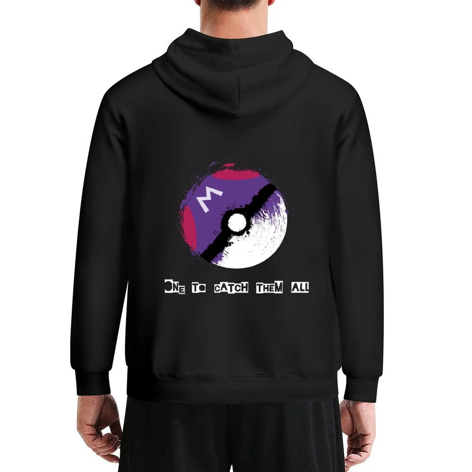 

one to catch them all Hoodie korean style clothes winter clothes men's sweat-shirt set korean autumn clothes men hoodie