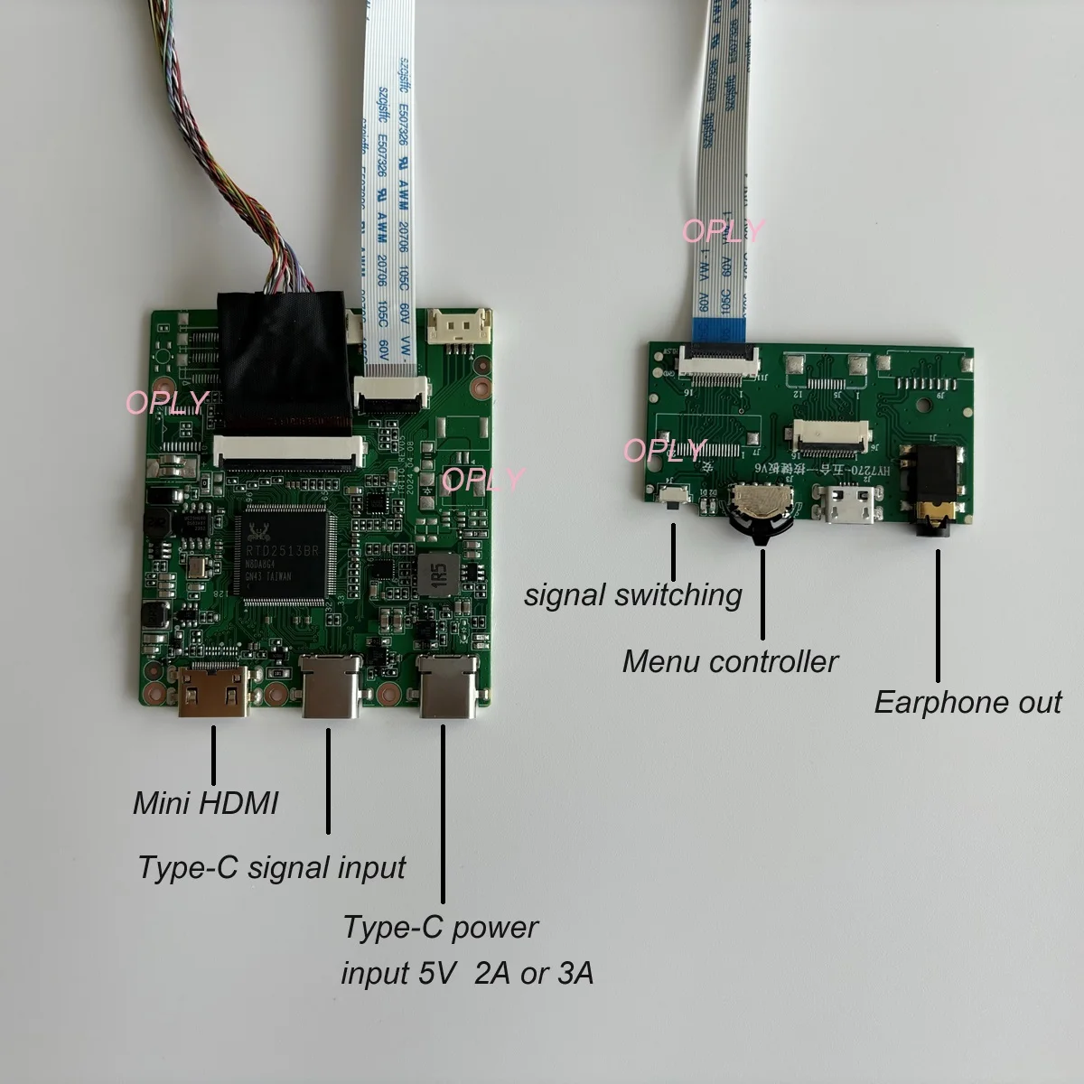 Imagem -02 - Kit Monitor Board Controller Screen Lcd Led Mini Compatível com Hdmi Lvds Tipo-c 14 1366x768 40pin N140bge N140bge-l12 B140xw03