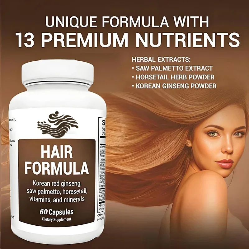 Multi in One Vitamin Suitable for Hair, Skin, and Nails Containing Biotin and Trace Minerals of Saw -60 Capsules