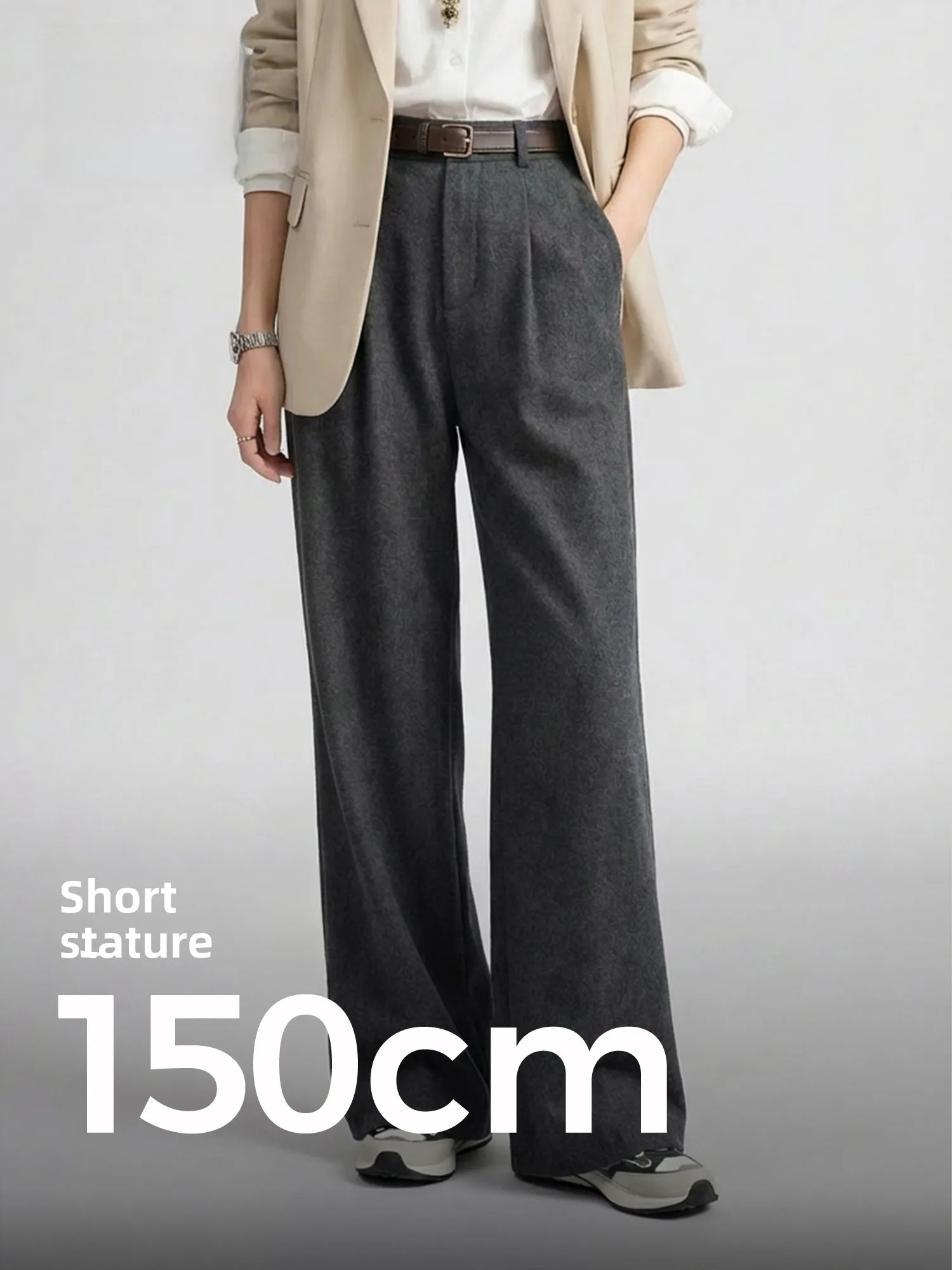 

Seven Measurements Tailor Made Winter Straight Leg Casual Pants Elegant 9596cm Ladies Loose Fit Trousers Polyester Blend