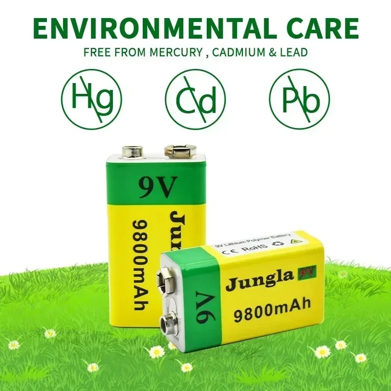 

2024 9 В 9800 мАч литий-ионная аккумуляторная батарея Micro USB 9 В литиевая для мультиметра, микрофона, игрушки, пульта дистанционного управления, KTV