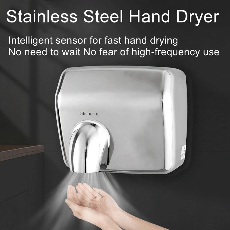 

Stainless steel hand dryer hand dryer public bathroom hand dryer automatic sensor intelligent hand dryer