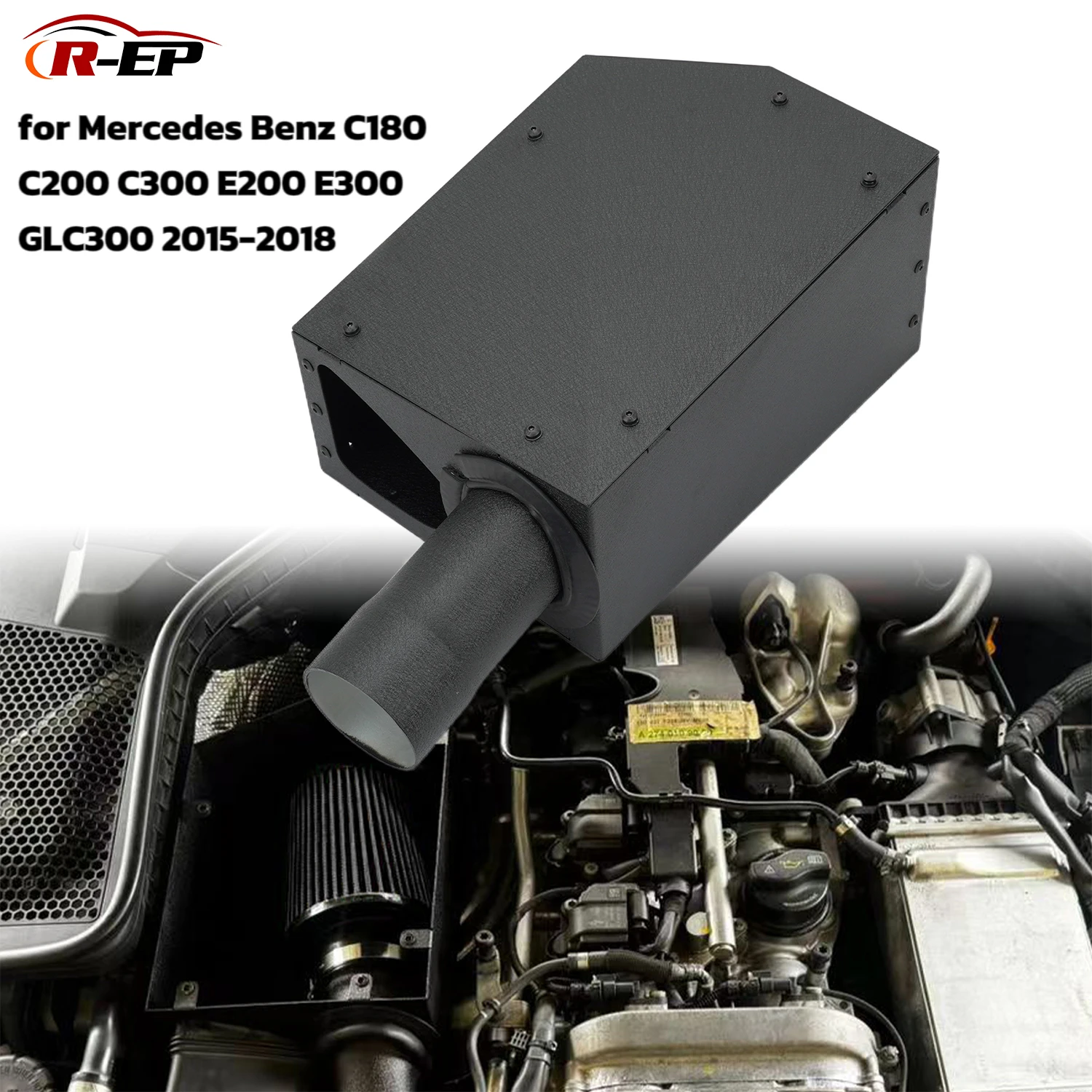 High Flow Cold Air Intake Pipe Kit for Mercedes Benz W205 W212 W213 C180 C200 C300 E200 E300 GLC300 GLC Class C-Class E-Class
