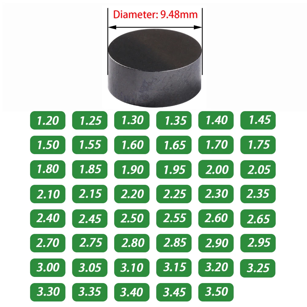 

9.48mm Motorcycle Adjustable Valve Shim Gasket Pad Kit For Suzuki LT-R450 LT-Z400 RMZ450 SV1000/S TL1000R TL1000S 1997-2012