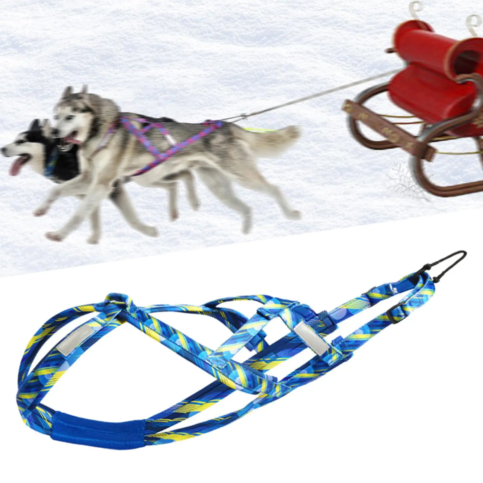 Dog Pulling Harness Professional for Medium Large Dogs Skijoring Dog Sledding Harness Mushing Harness Running Harness