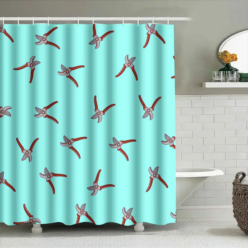 

Colorful Printed Shower Curtains Waterproof Fabric Decorative Home Bath Accessories for Bathroom Decoration Set Size 180x245cm w