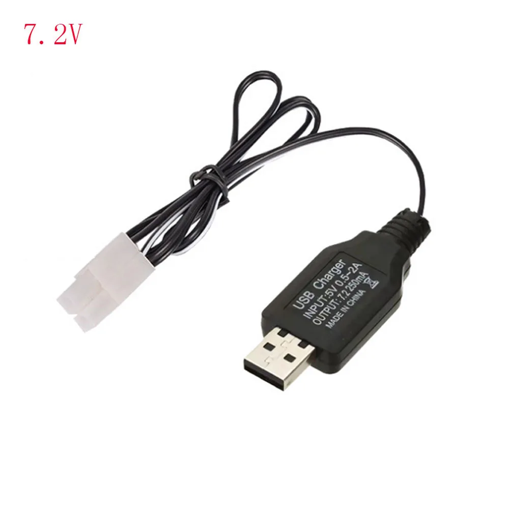 7.2V 9.6V 2Pin ładowarka zasilająca do NiMH baterii 220-240V wejście wtykowe EU 5V wejście USB 7.2/9.6V wyjście ładowarka do RC Toy