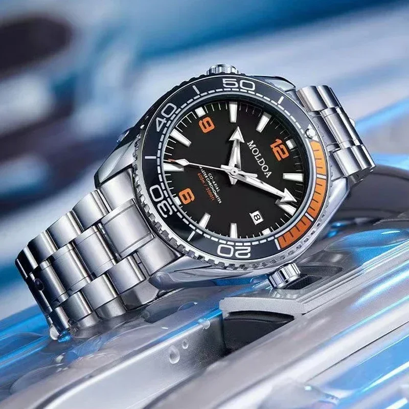 Automatic Movement Mens Quartz Watches Hollow Calendar Waterproof Luminous Watch Fashion Business Watchs Men's Gift Reloj Hombre