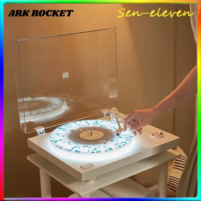 

Проигрыватель виниловых пластинок Arkrocket Polaris II HiFi Bluetooth в ретро-дизайне с подсветкой и аудиодинамиком