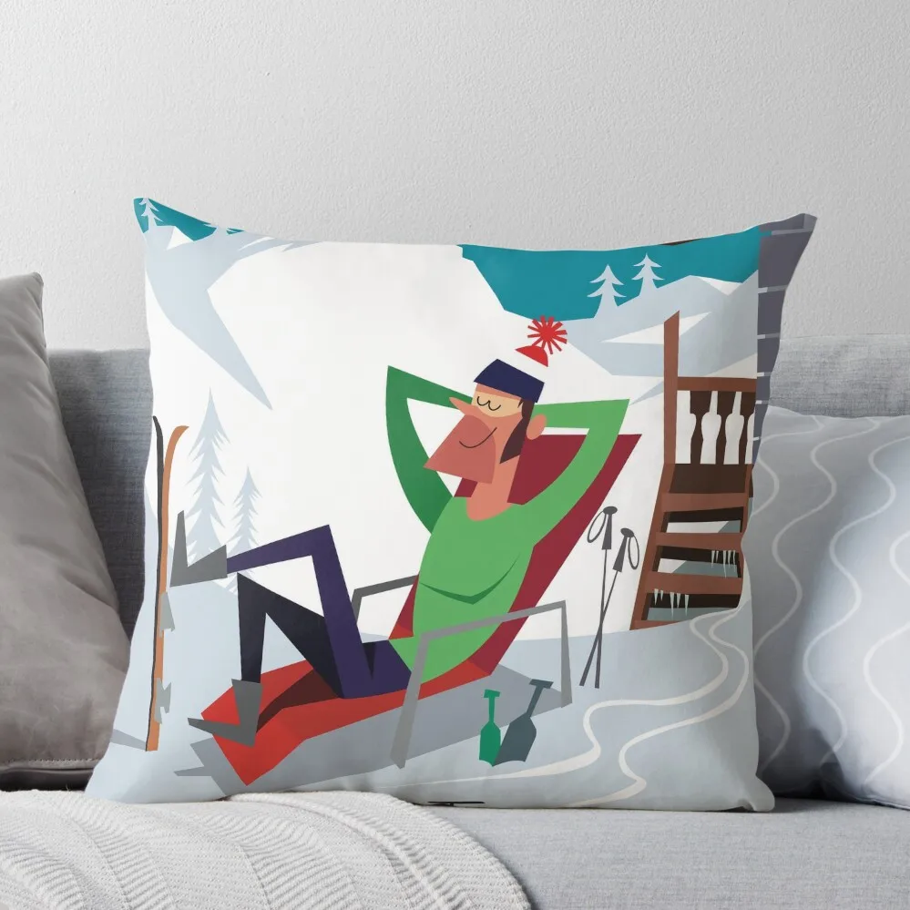 

Morzine ski poster Throw Pillow Pillowcases anime girl Decorative Cushions For Living Room Christmas Pillows