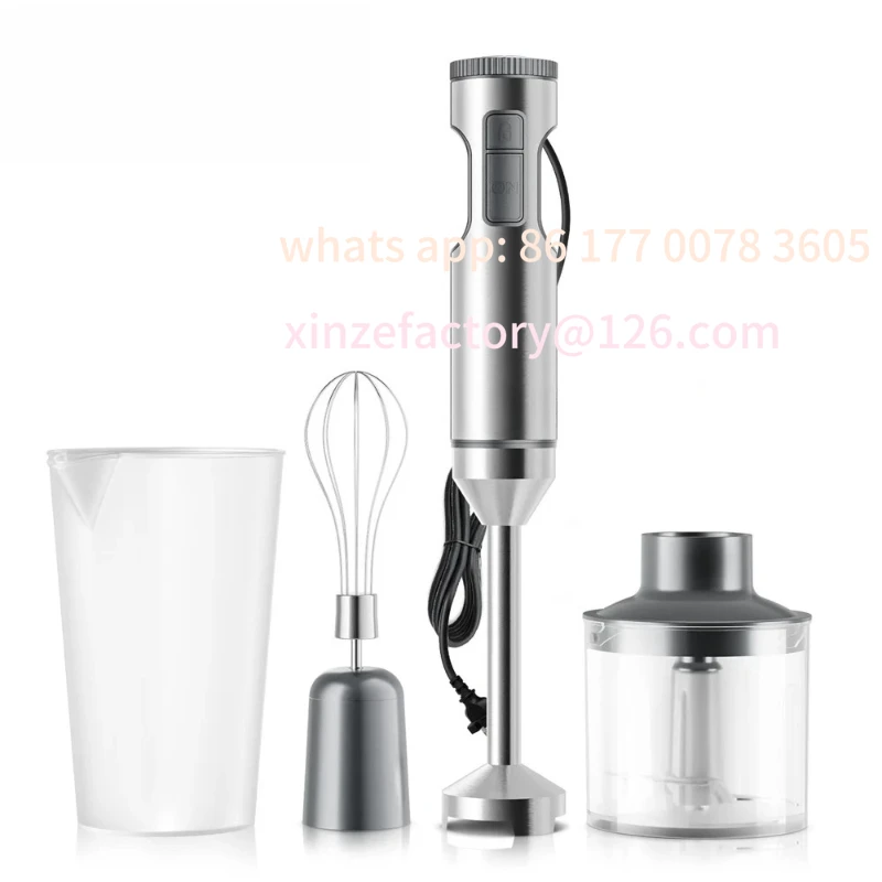 

Customizable 4-in-1 Hand Immersion Blender 1000W Powerful, Stainless Steel Stick Food Mixer,700ml Mixing Beaker,500ml Processor