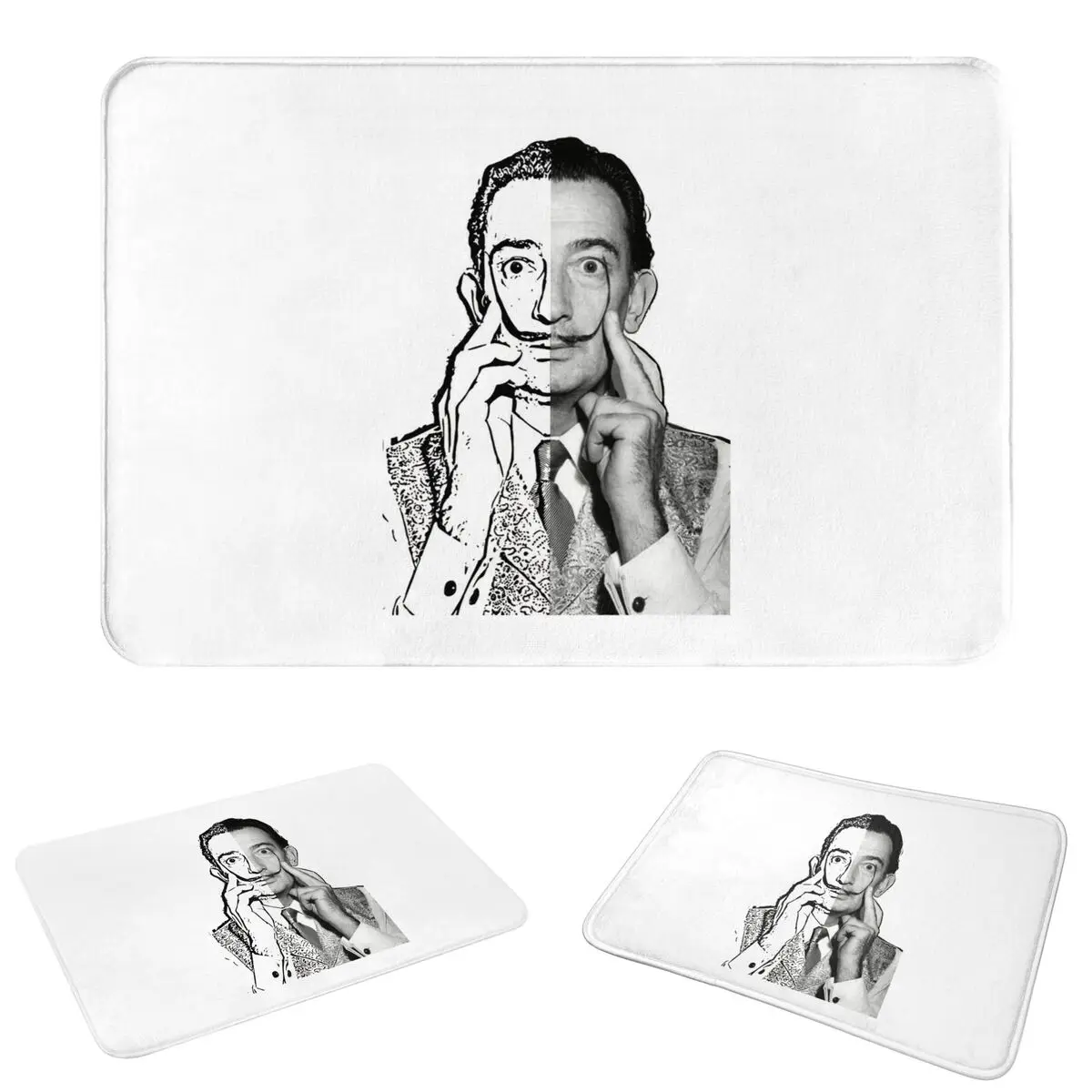 Large Swans Reflecting Elephants By Salvador Dali Doormat Durable Carpet Rug Kitchen Entrance Home Floor Mat for Bathroom Mats