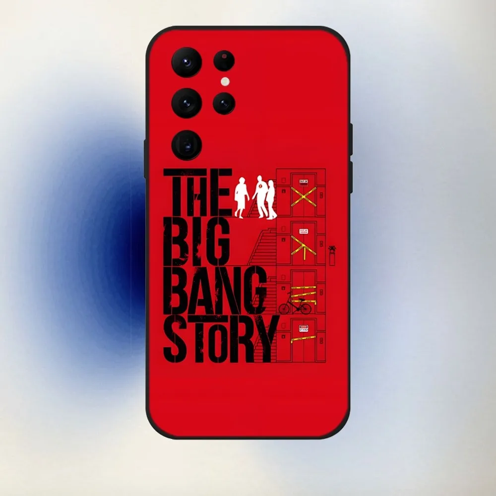 TBBT حالة الهاتف نظرية الانفجار الكبير ، حالة لينة سوداء لهاتف S24 ، S22 ، S20 ، S21 ، S10 ، الترا ، زائد ، لايت ، FE ، 5G