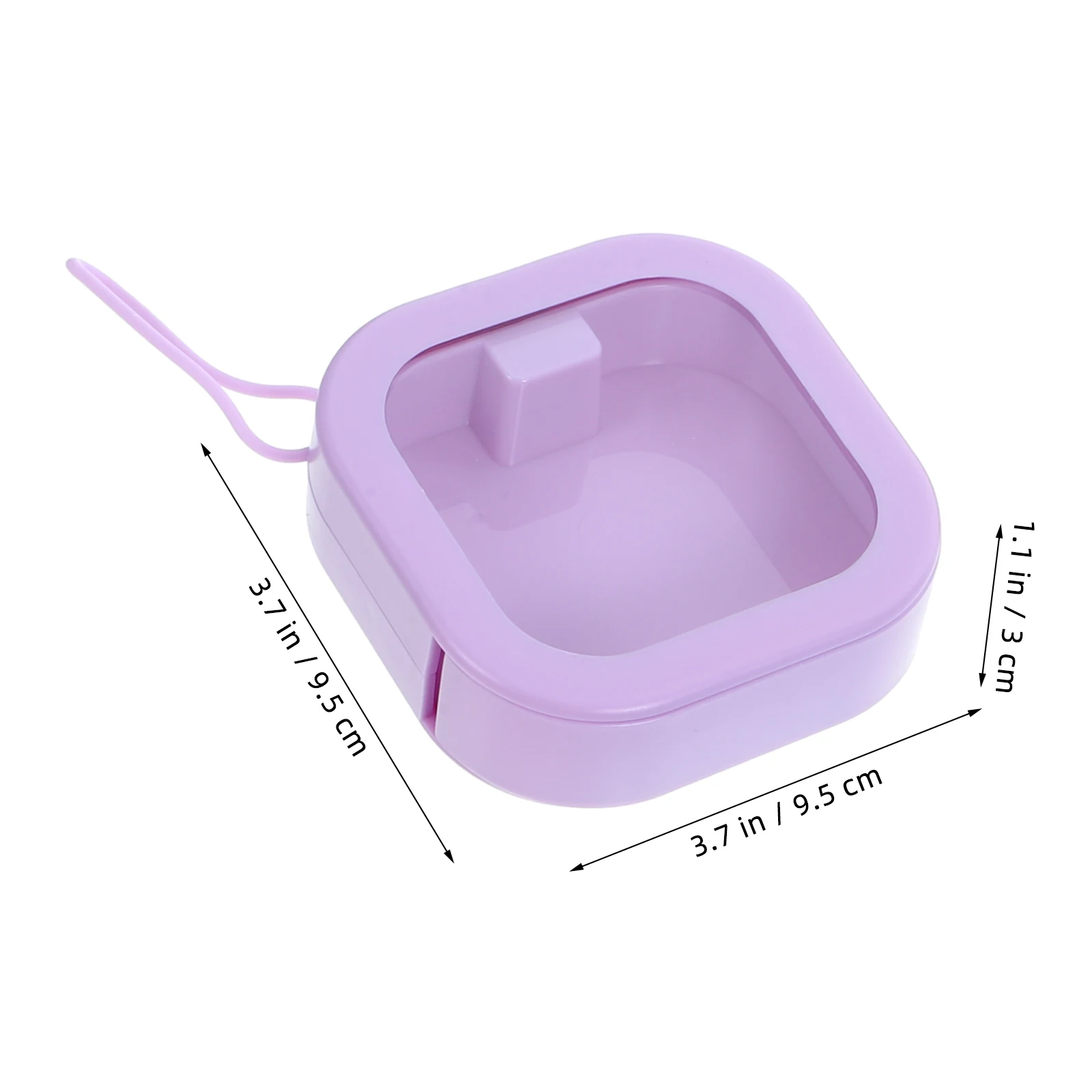 

4 Pcs Jewelry Box Storage Travel Clips Organizer Hair Tie Holder Small Accessory Container Green White Portable