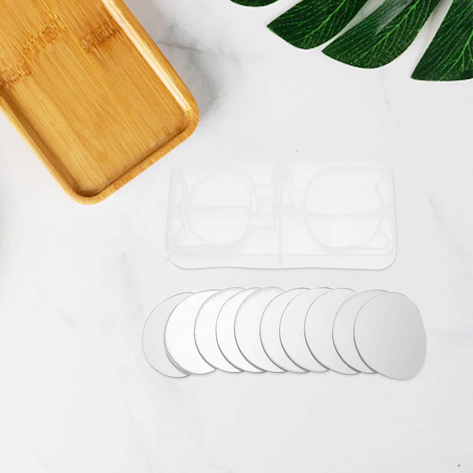 

1Set DIY Makeup Mirror Mold Silicone Casting Mold Premium Material Non-Tear Strong Fine Workmanship for Unique Handicraft