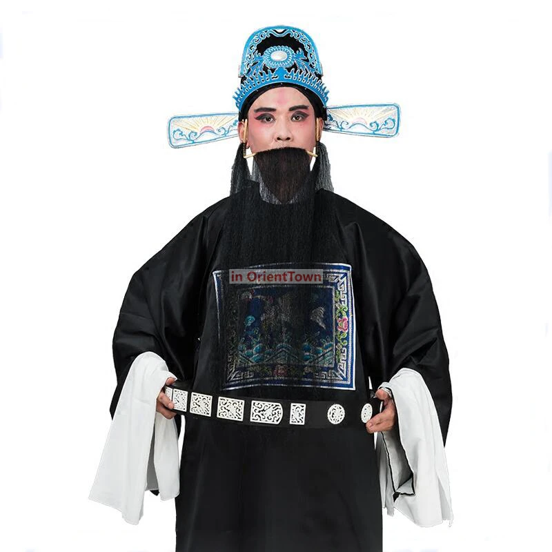 Classical Drama Art Stage Performance Clothing Chinese Traditional Peking Opera Oriental Ancient Togae Costume Hanfu gown male