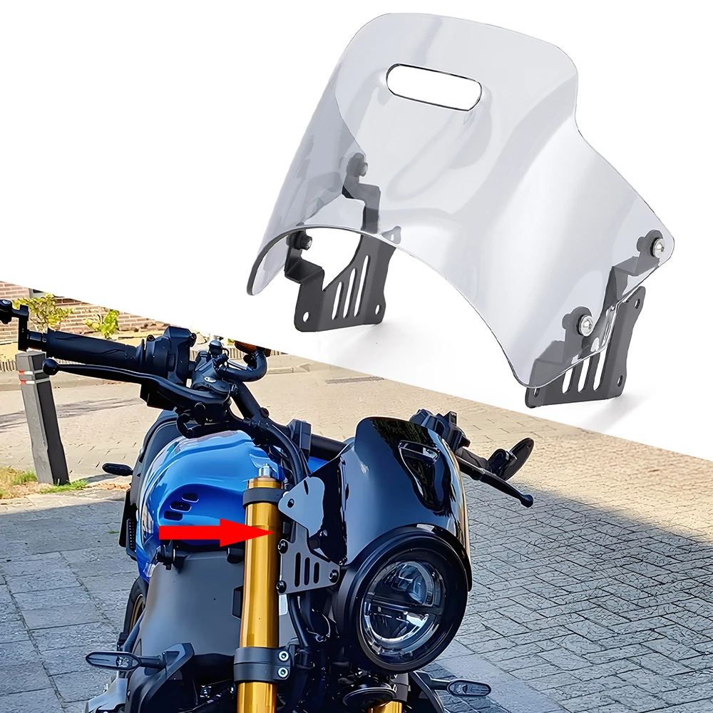 XSR900 Windscreen Windshield Air Wind Deflector For YAMAHA XSR 900 XSR900 2022 2023 2024 2025 Motorcycle Accessories