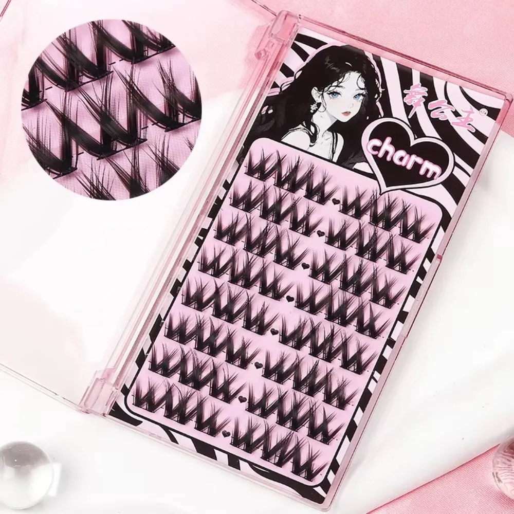 Neue kleberfreie falsche Wimpern, natürliche wiederverwendbare Cluster-Wimpern, segmentierte DIY-einzelne falsche Wimpern