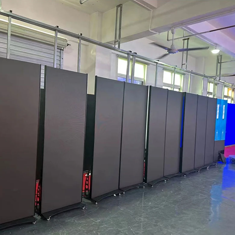 مشغل إعلانات ذكي محمول خفيف الوزن بإطار LED وشاشة مثبتة على الحائط أو قائمة