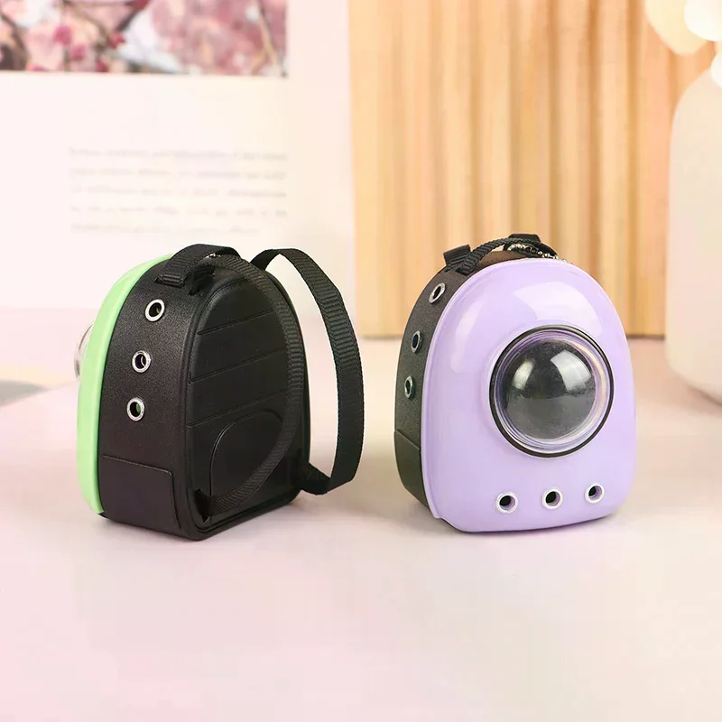 New1:6 Doll Mini Backpack Cat Bag Pet Space Bag Travel Bag Dollhouse Scene Decoration Micro Landscape Ornament Photography Props