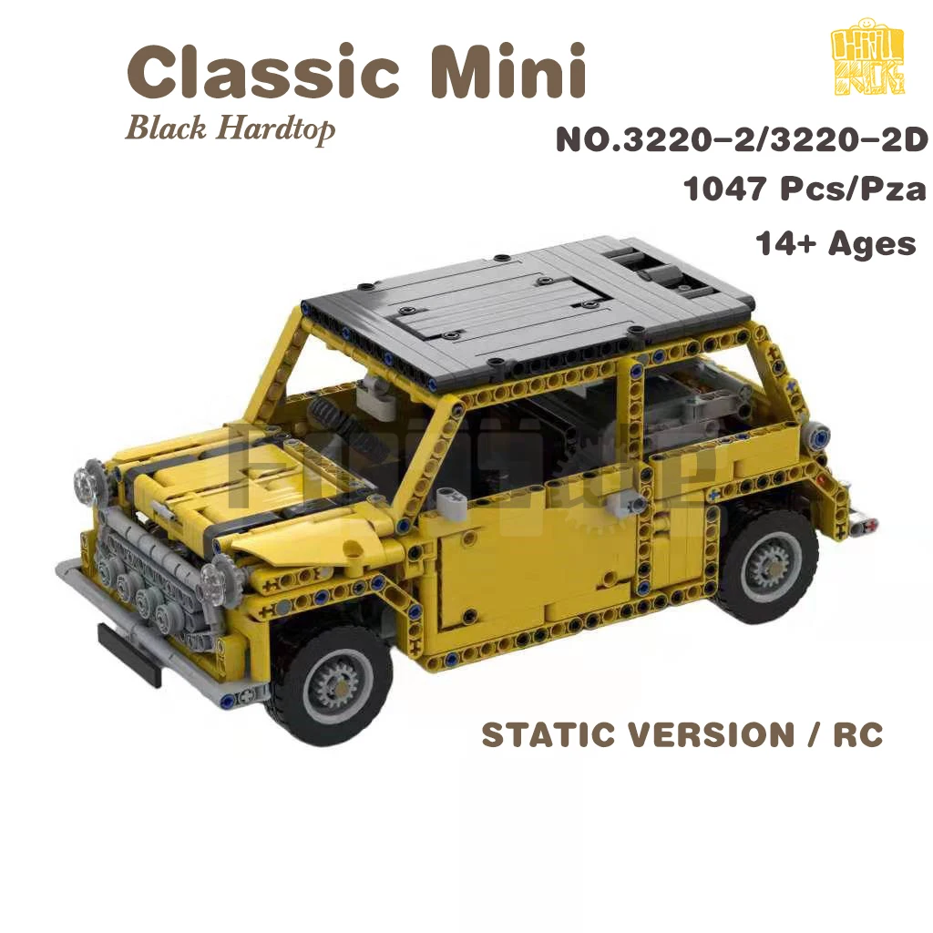 

Moc-3220-2 Classic Mini Black Hardtop Model With PDF Drawings Building Blocks Bricks Kids DIY Toys Birthday Christmas Gifts