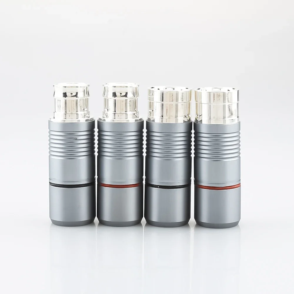

4PCS VR012 High Quality Silver plated Tellurium Copper Male female XLR Connector audio XLR balance plug connector for hifi plug