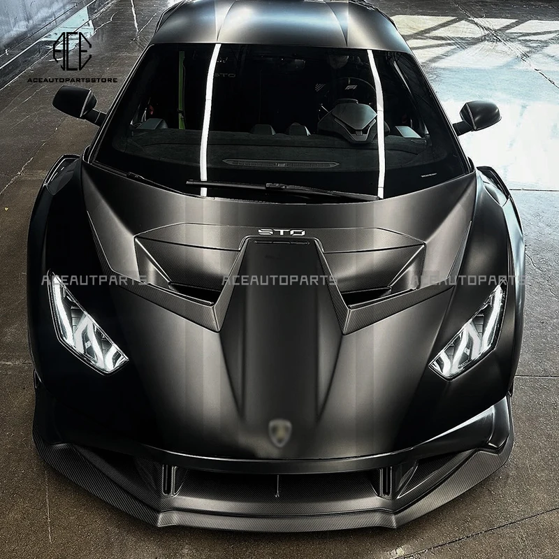 

V Style Dry Carbon Fiber Spoiler Body Kit For Lamborghini Huracan STO Prepreg Carbon Fiber AeroKit Tuning Kit