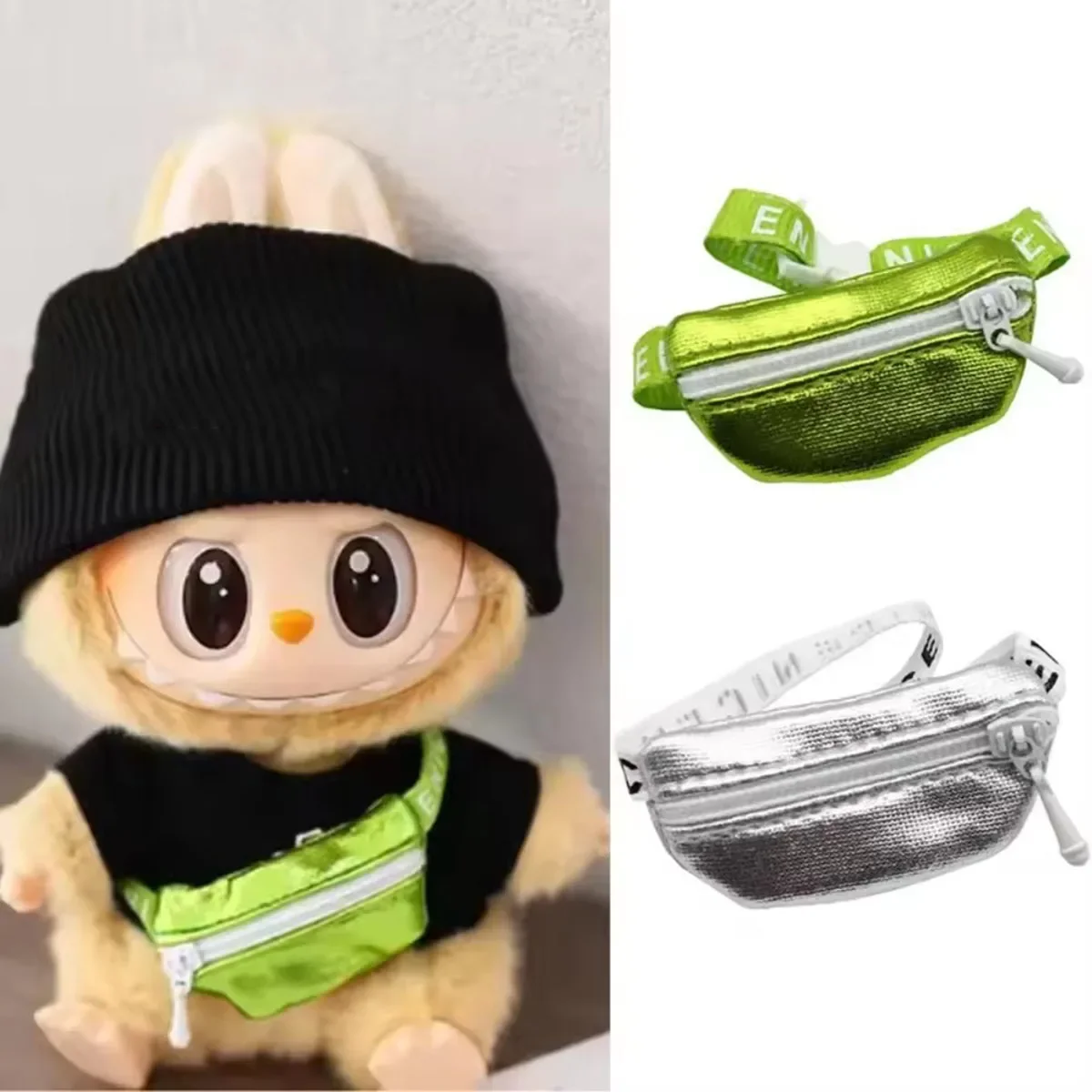 Für Labubu Puppen Umhängetasche DIY Spielzeug Taille Taschen Nette Plüsch Puppe Zubehör Kinder Spielzeug Mode Zubehör