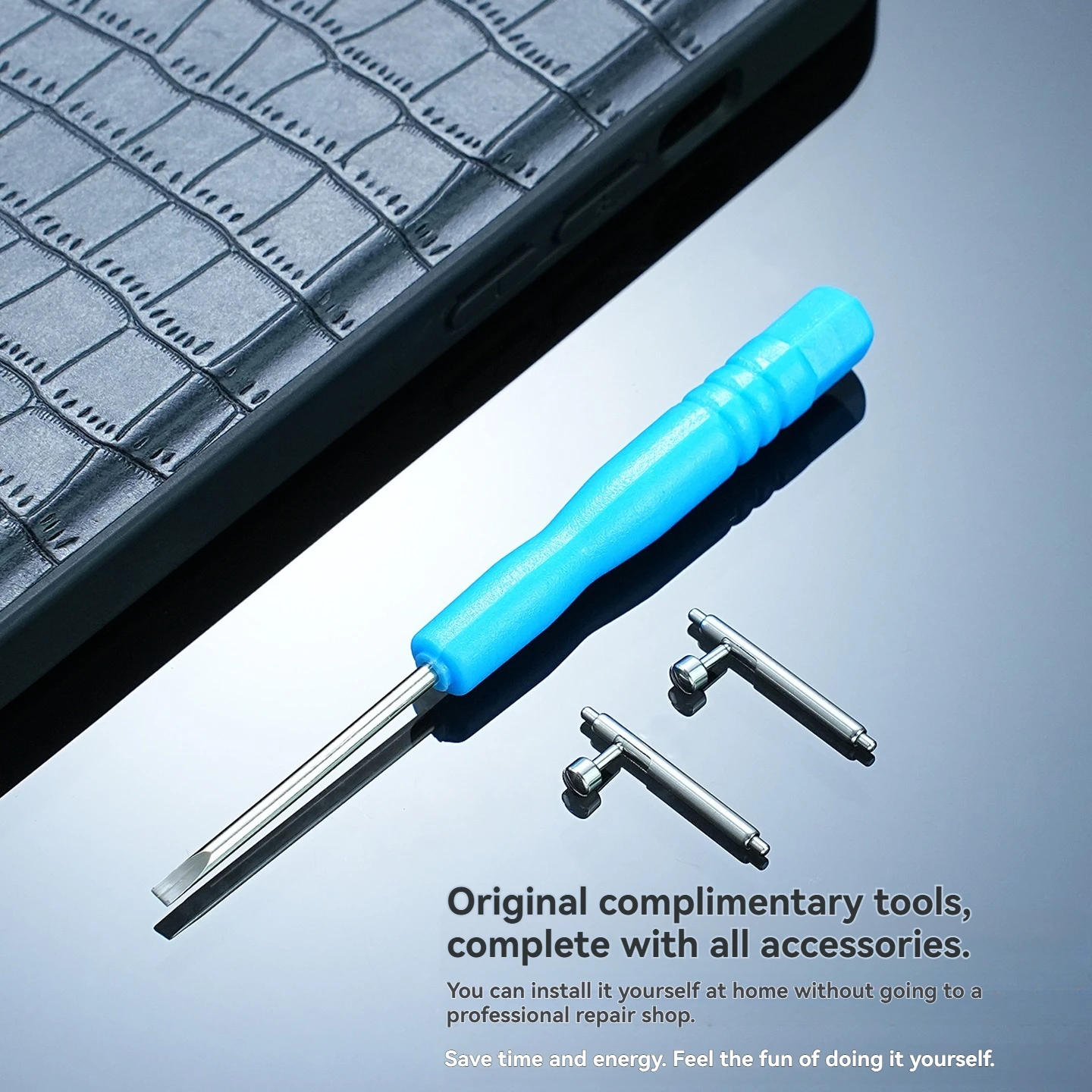 Suitable for Casio SHOCK small square DW-H5600 quick release movable raw ear stainless steel connecting rod accessories