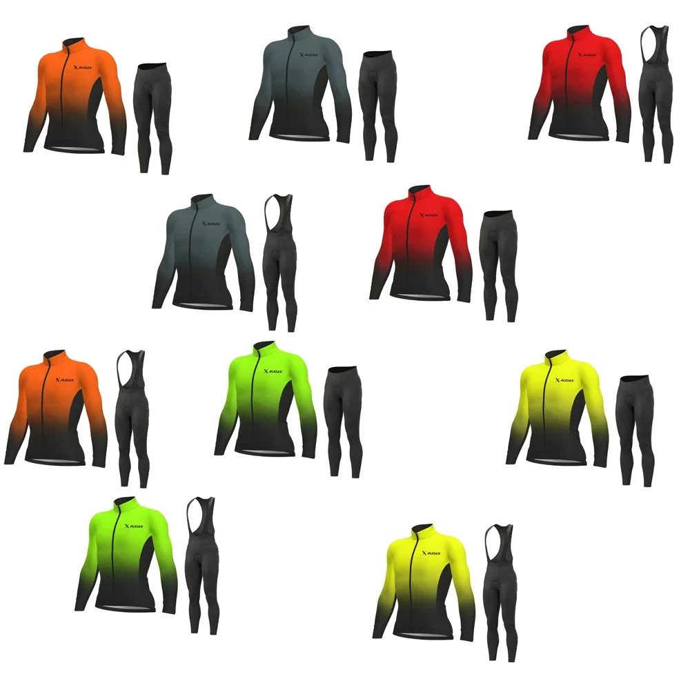 AUDAX cycling long sleeved ball clothing road bike top long sleeved quick drying bike top long sleeved mountain bike jersey