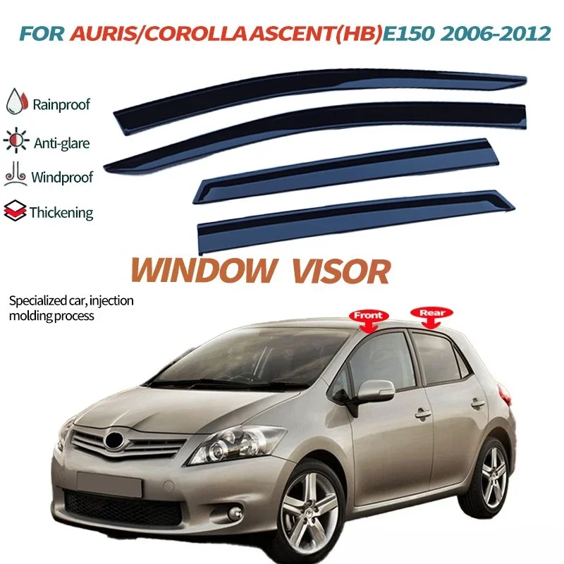 Fits for TOYOTA AURIS E150 COROLLA Hatchback 2006-2013 Window visor Car Sun Rain Guard Vent Shade Deflector Wind Trim