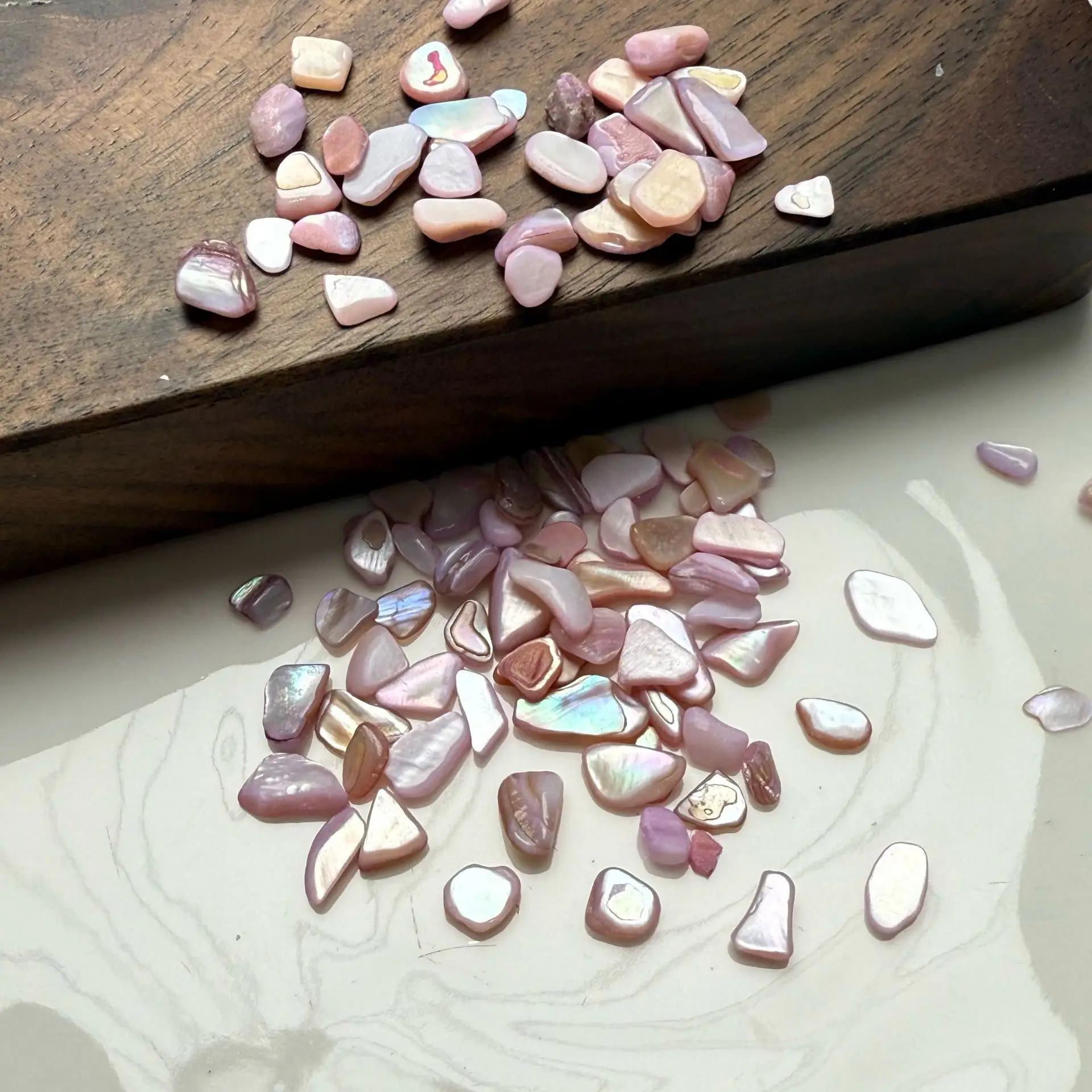 New Fashion Shell Stone Fragments Scattered Particles DIY Handmade Materials Colorful Irregular Decorative Fragments