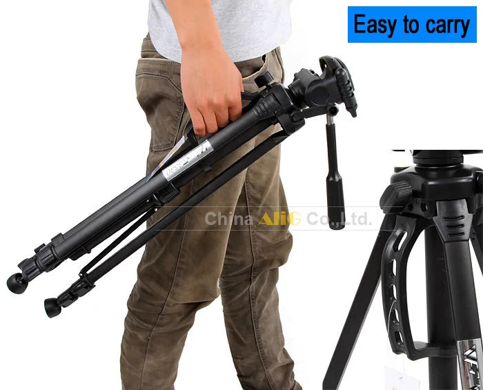 Professionelles Reisezimmerstativ für Canon Nikon Sony Fujifilm DSLR-Kamera