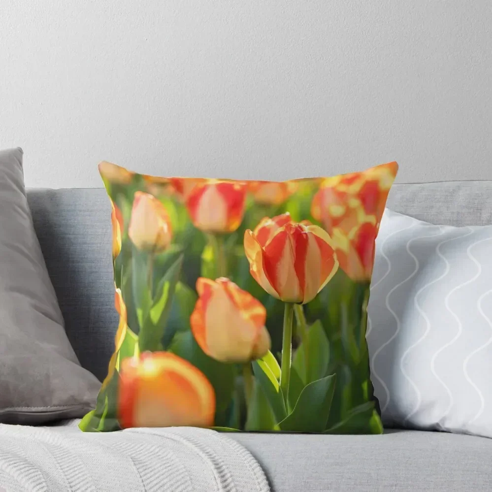 

Tulips 16 Throw Pillow Luxury Pillow Case Room decorating items sleeping pillows anime girl pillow