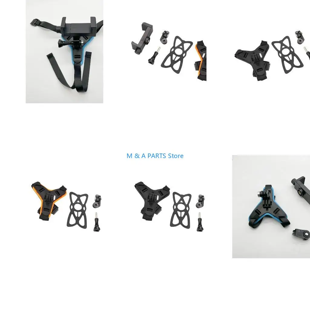 U1JF Modifiable Motorbike Headpiece Camera Mount Belt Set 5PCS Set Secure Against Plan