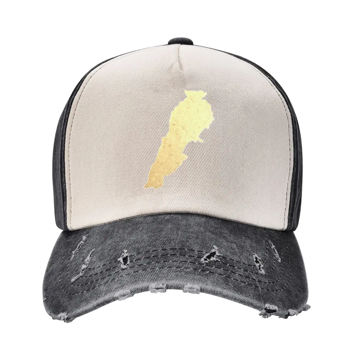 

Lebanese map gold paint Baseball Cap Rugby hard hat Hood Sunhat Men's Women's