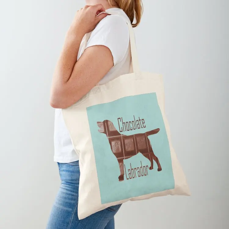 

Chocolate Labrador Tote Bag eco bag folding sacs de shopping bag luxury women shopper woman