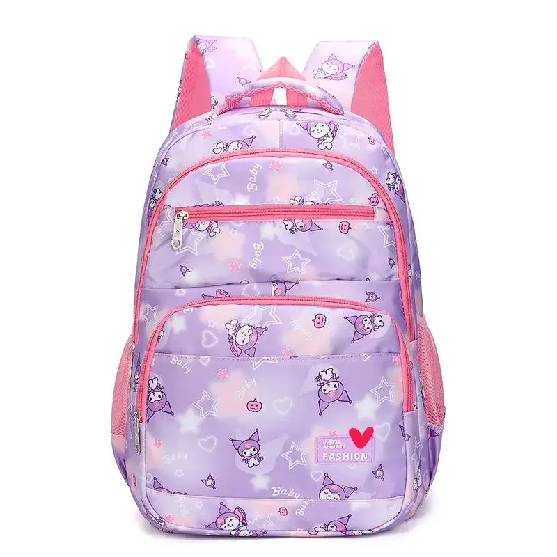 Kuromi Child Backpack Student New Cartoon Cute Anime Printing School Bag Large Capacity Breathable Kawaii Cartoon