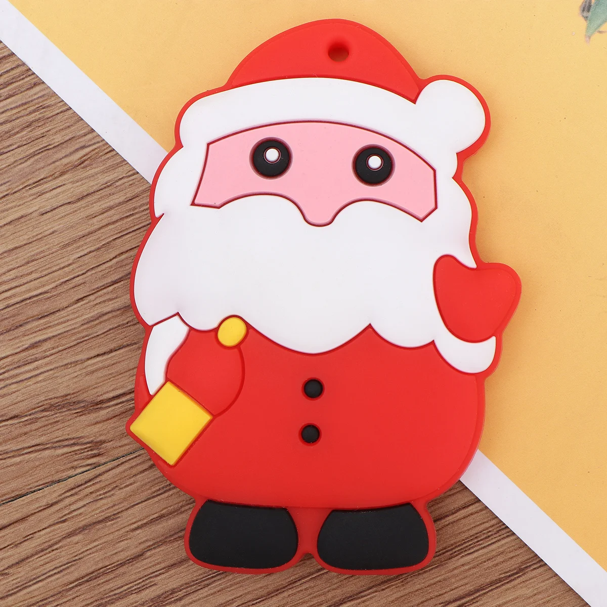 

1 шт., силиконовый детский прорезыватель Санта-Клауса, эффективное облегчение боли, легко жевать для младенцев, игрушка-прорезыватель для малышей