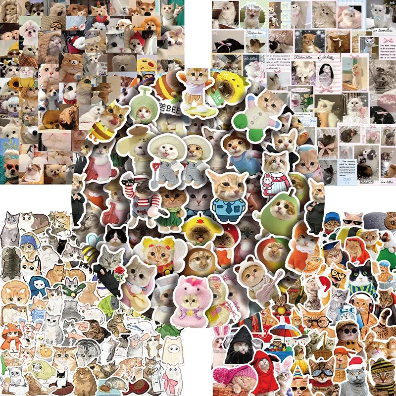 

Dog Cat Series Graffiti Sticker Bag Waterproof Decorative Luggage iPad Hand Account Material Cartoon Sticker