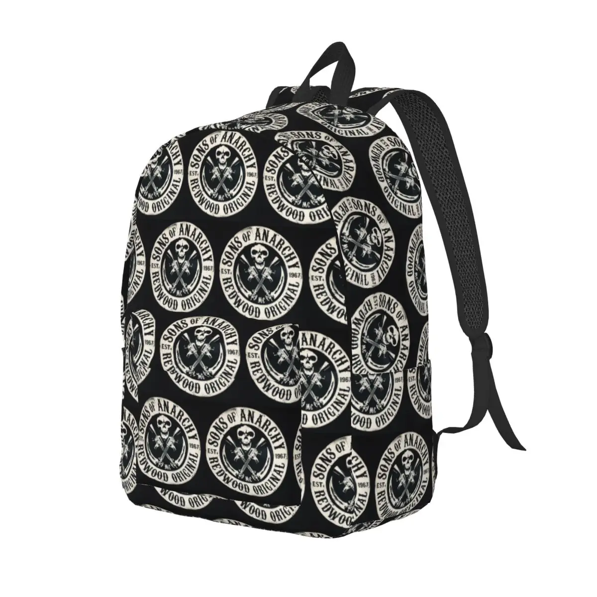 

Sons Of Anarchys Skull Horror Tv Movie Backpack Daypack Large Capacity Kids BookBag School Bag Shoulder Bags for Men Women