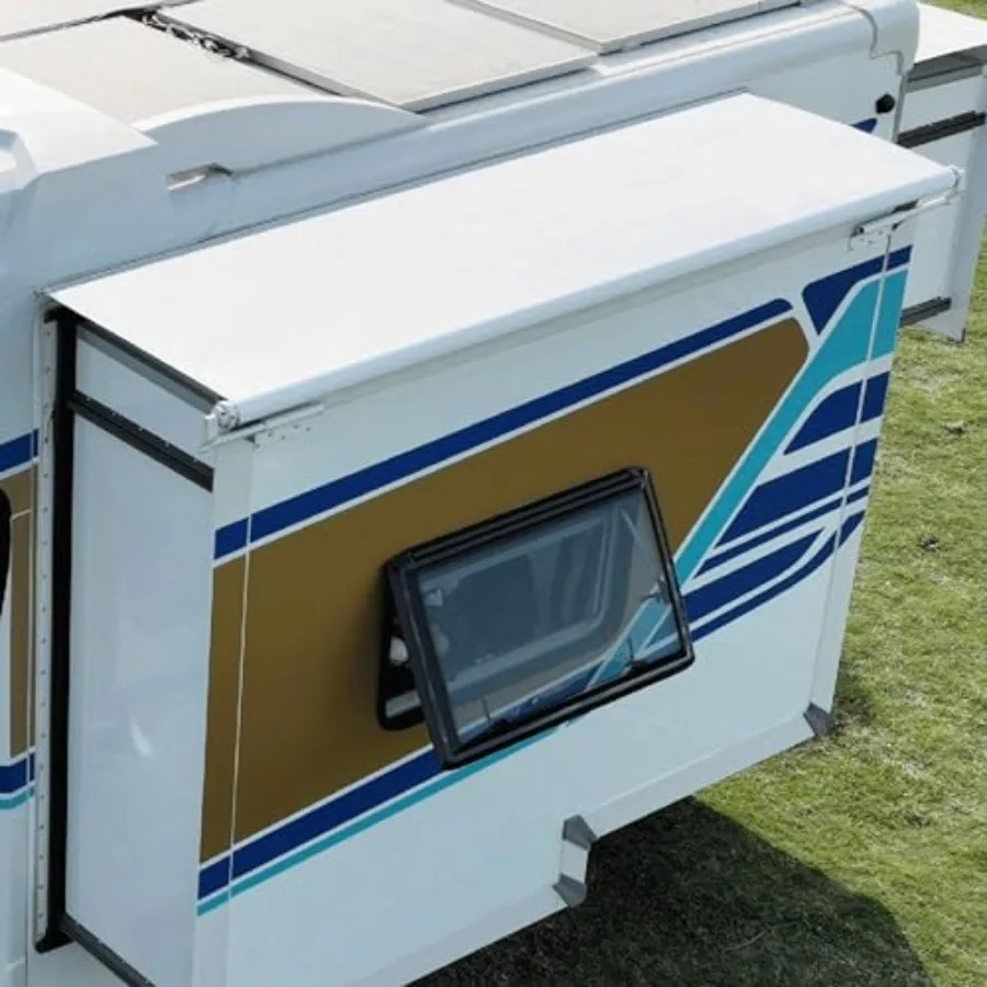 RV Slide Topper Awning Complete Kit, Universal Fit RV Slide Out Awning Protection for RVs, Campers, Travel Trailers, 5th Wheels