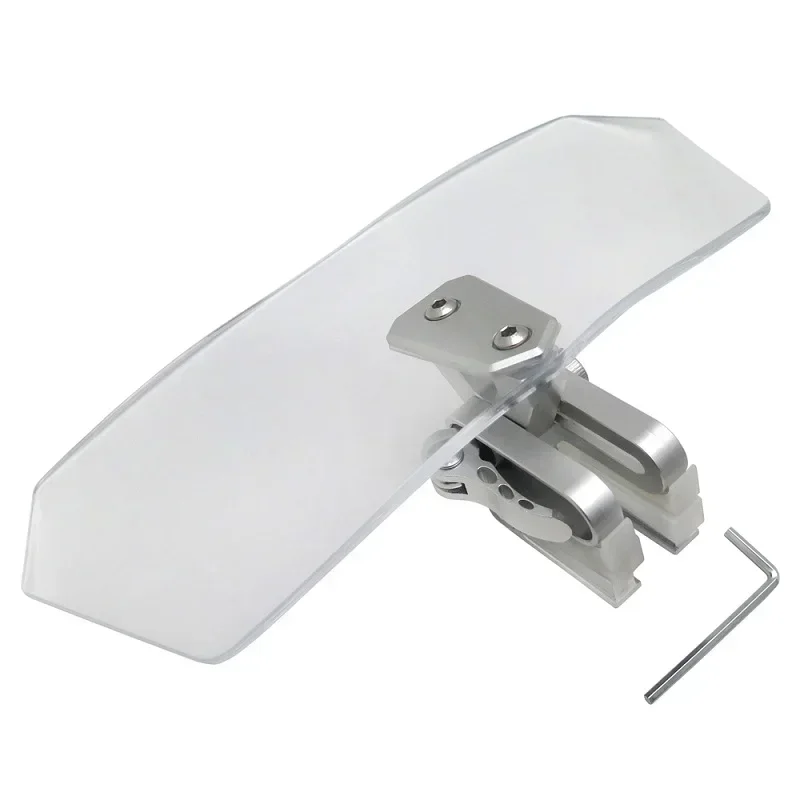 

Motor Adjustable Clip On Windshield Extension Spoiler Wind Deflector For KTM 990 Adventure 2005-2015 V-Strom Honda Yamaha