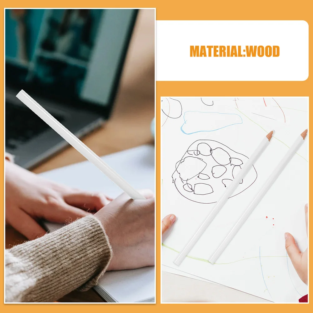 Penna speciale da 6 pezzi per matite a gesso in tessuto ceramico e vetro, nucleo brillante, facile da tagliare, confezione multipla, comoda matita per la lavorazione del legno